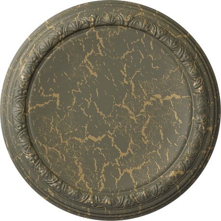 Carlsbad Ceiling Medallion (Fits Canopies up to 14 1/4"), 19 1/2"OD x 1 3/4"P, Witch Hazel Crackle
